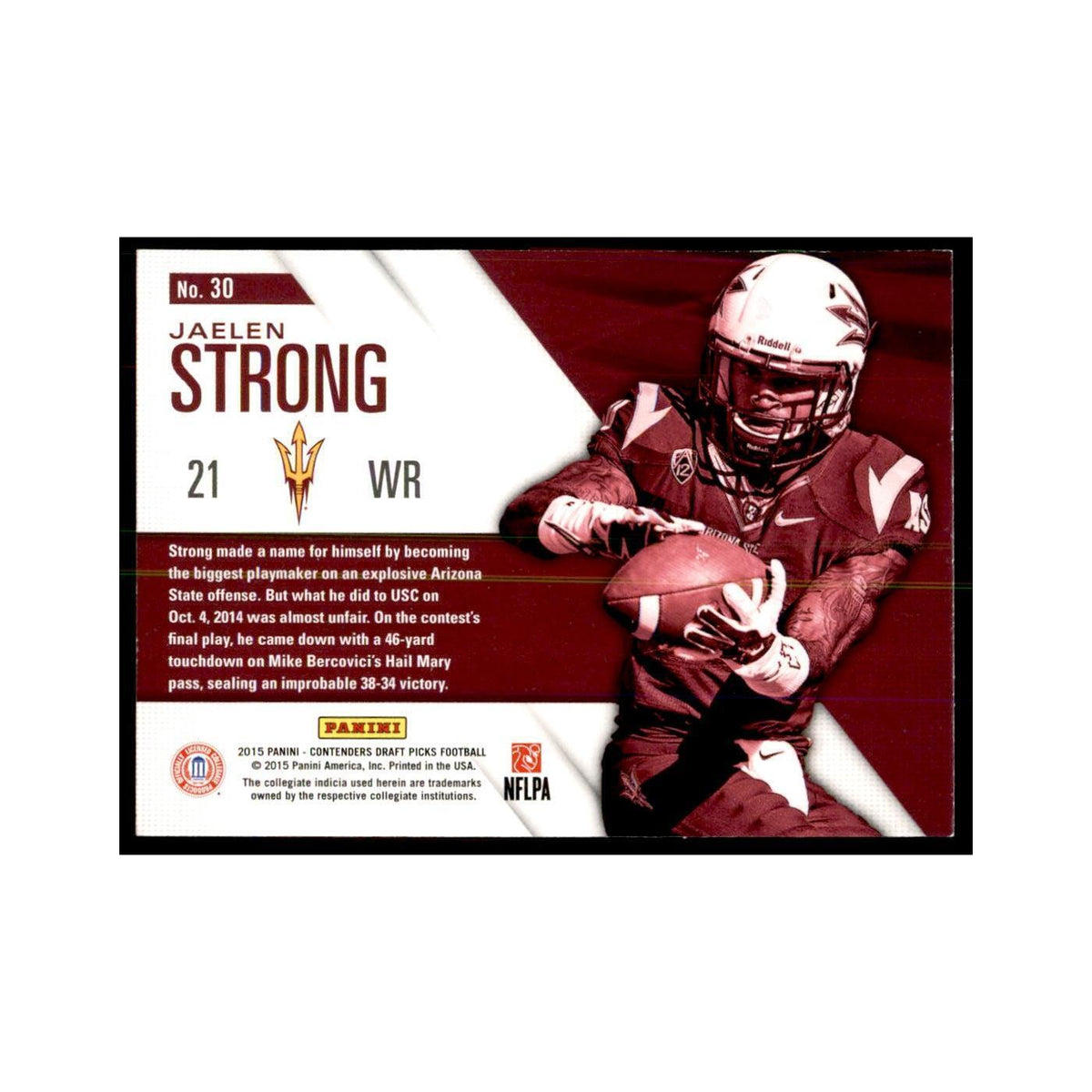 Jaelen Strong 2015 Panini Contenders Draft Picks #30 Football Cards NM