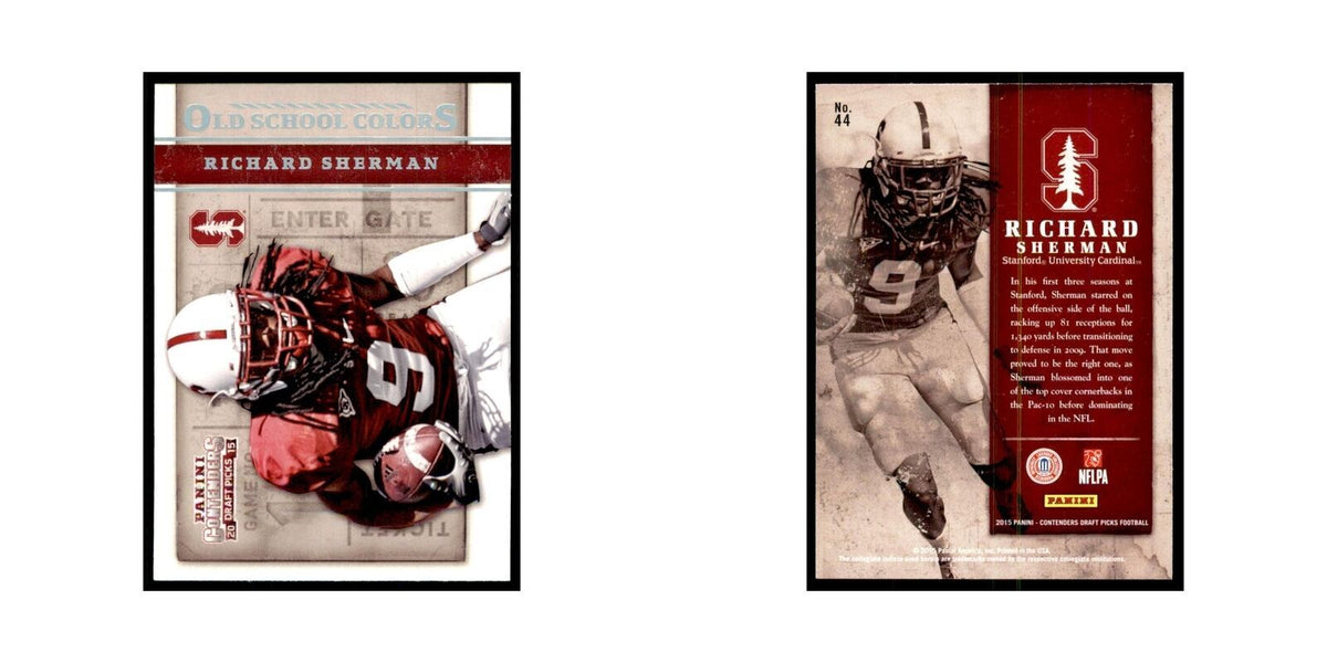 Richard Sherman 2015 Panini Contenders Draft Picks #44 Football Cards NM
