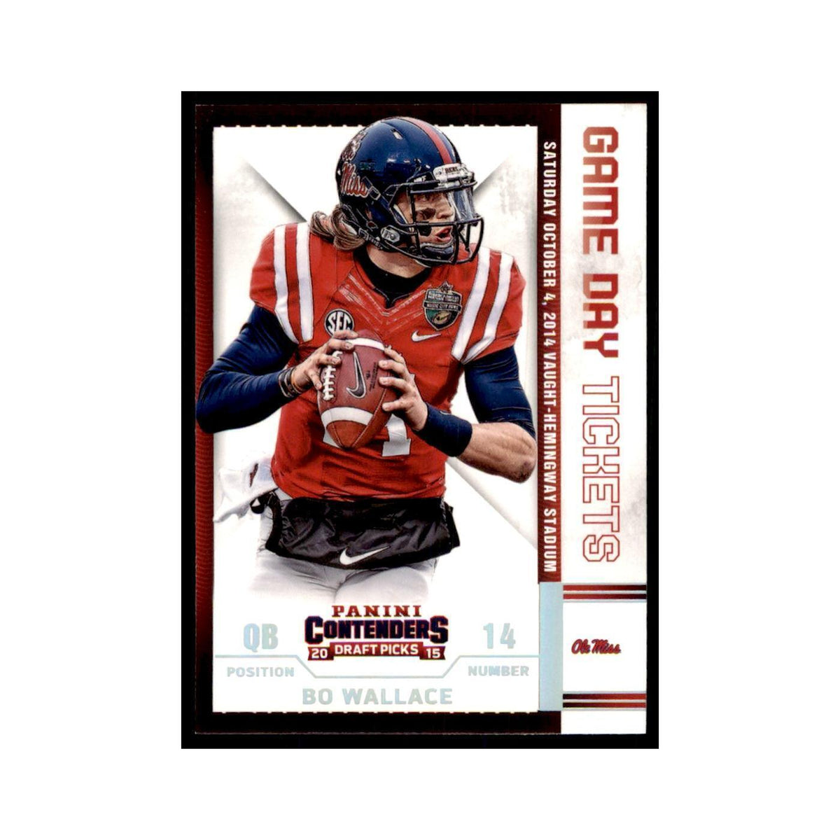 Bo Wallace 2015 Panini Contenders Draft Picks #56 Football Cards NM