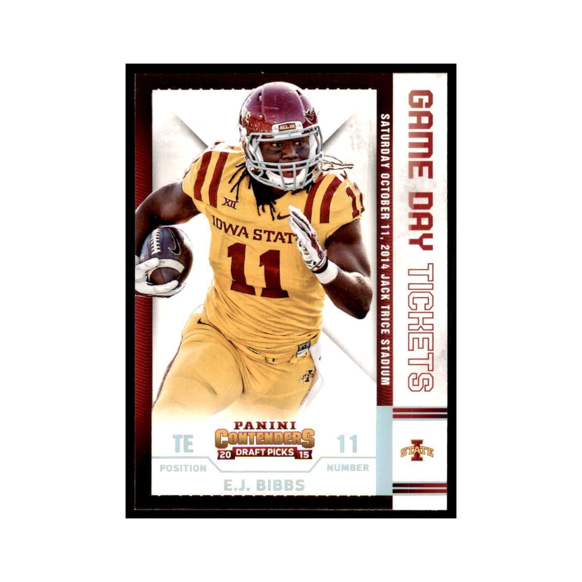 E.J. Bibbs 2015 Panini Contenders Draft Picks #69 Football Cards NM