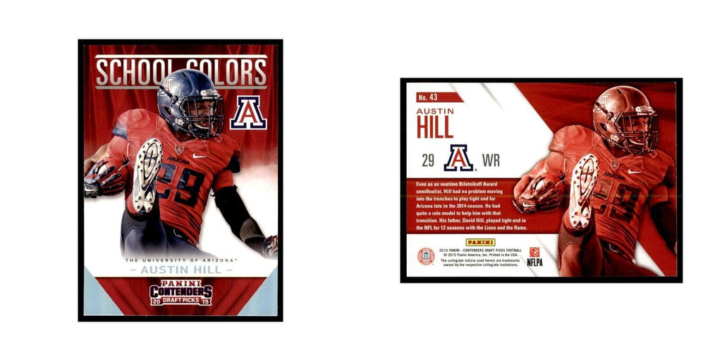 Austin Hill 2015 Panini Contenders Draft Picks #43 Football Cards NM