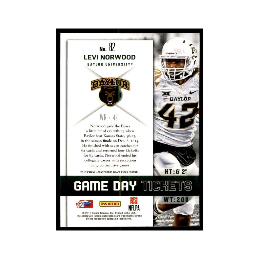 Levi Norwood 2015 Panini Contenders Draft Picks #82 Football Cards NM
