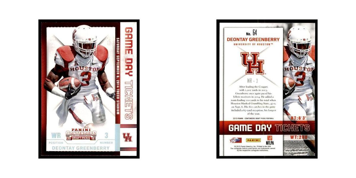 Deontay Greenberry 2015 Panini Contenders Draft Picks #64 Football Cards NM