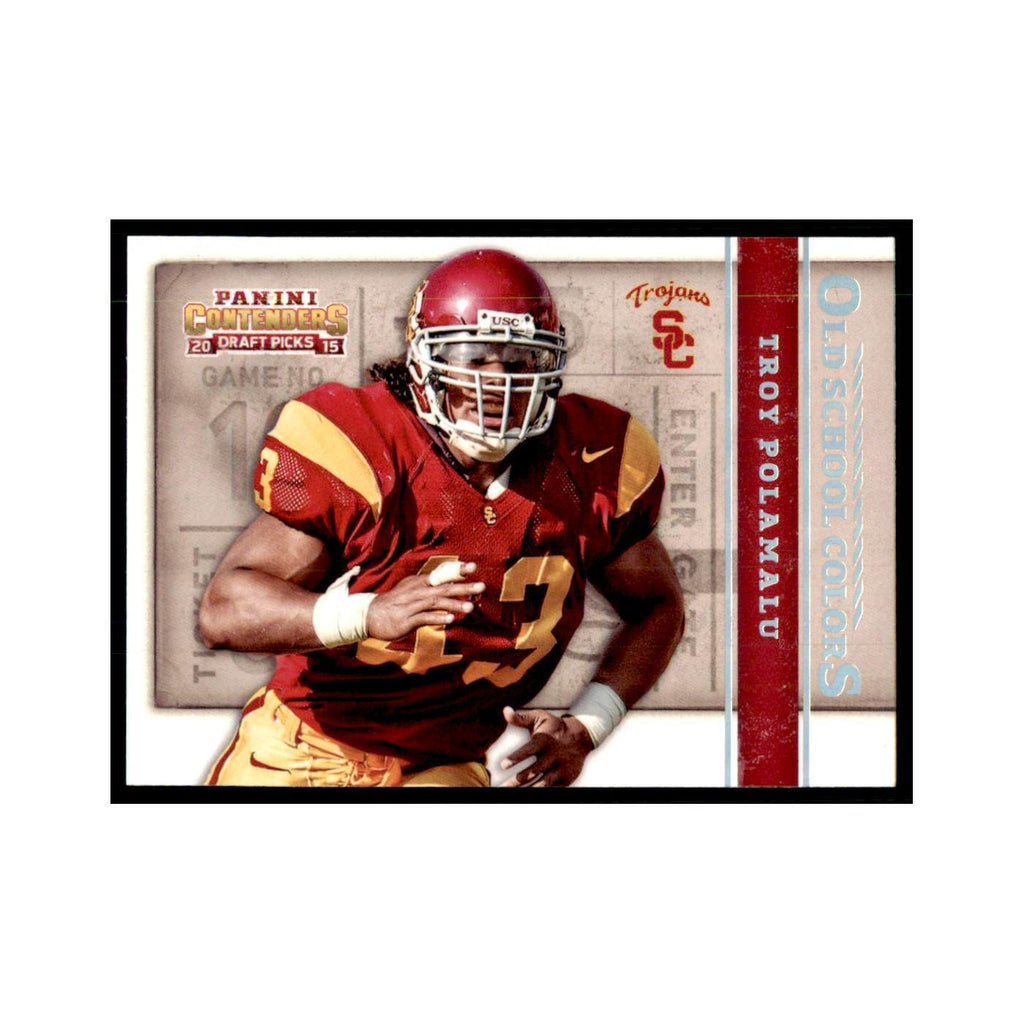 Troy Polamalu 2015 Panini Contenders Draft Picks #49 Football Cards NM