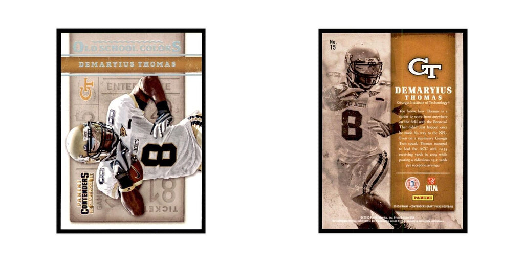 Demaryius Thomas 2015 Panini Contenders Draft Picks #15 Football Cards NM