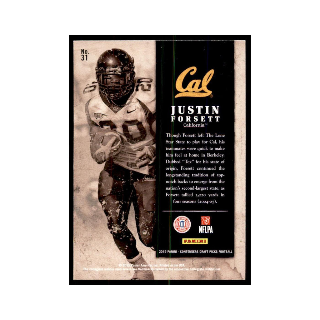 Justin Forsett 2015 Panini Contenders Draft Picks #31 Football Cards NM