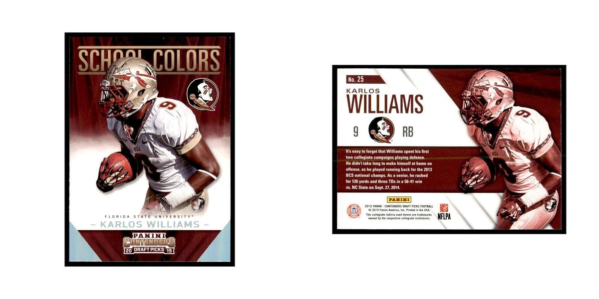 Karlos Williams 2015 Panini Contenders Draft Picks #25 Football Cards NM