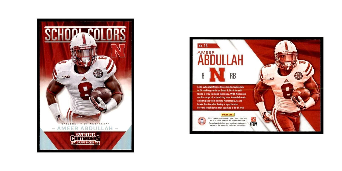 Ameer Abdullah 2015 Panini Contenders Draft Picks #13 Football Cards NM