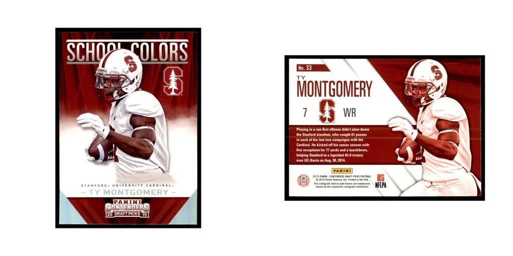 Ty Montgomery 2015 Panini Contenders Draft Picks #33 Football Cards NM