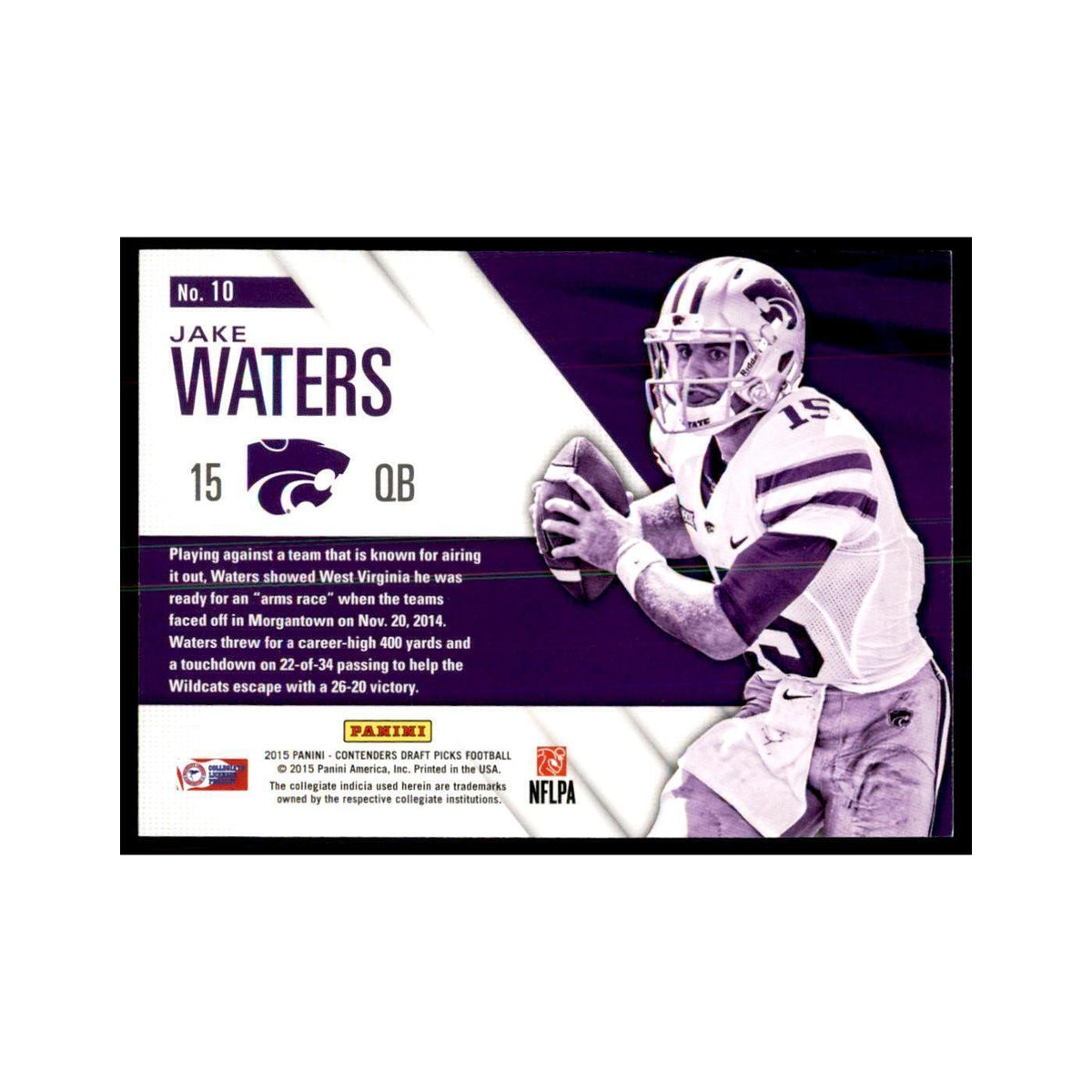 Jake Waters 2015 Panini Contenders Draft Picks #10 Football Cards NM
