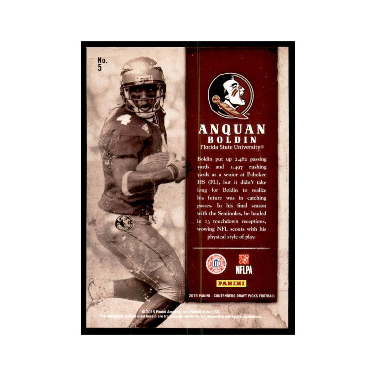 Anquan Boldin 2015 Panini Contenders Draft Picks #5 Football Cards NM