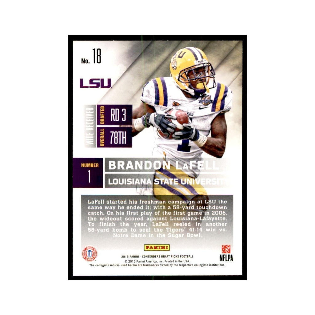 Brandon LaFell 2015 Panini Contenders Draft Picks #18 Football Cards NM