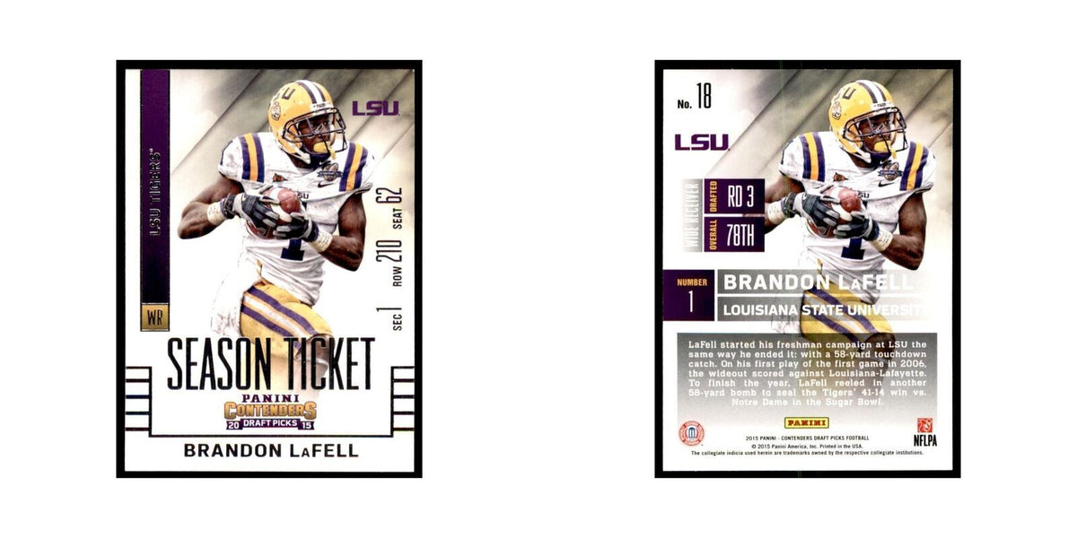 Brandon LaFell 2015 Panini Contenders Draft Picks #18 Football Cards NM
