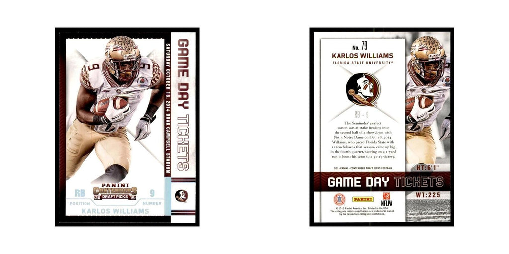 Karlos Williams 2015 Panini Contenders Draft Picks #79 Football Cards NM