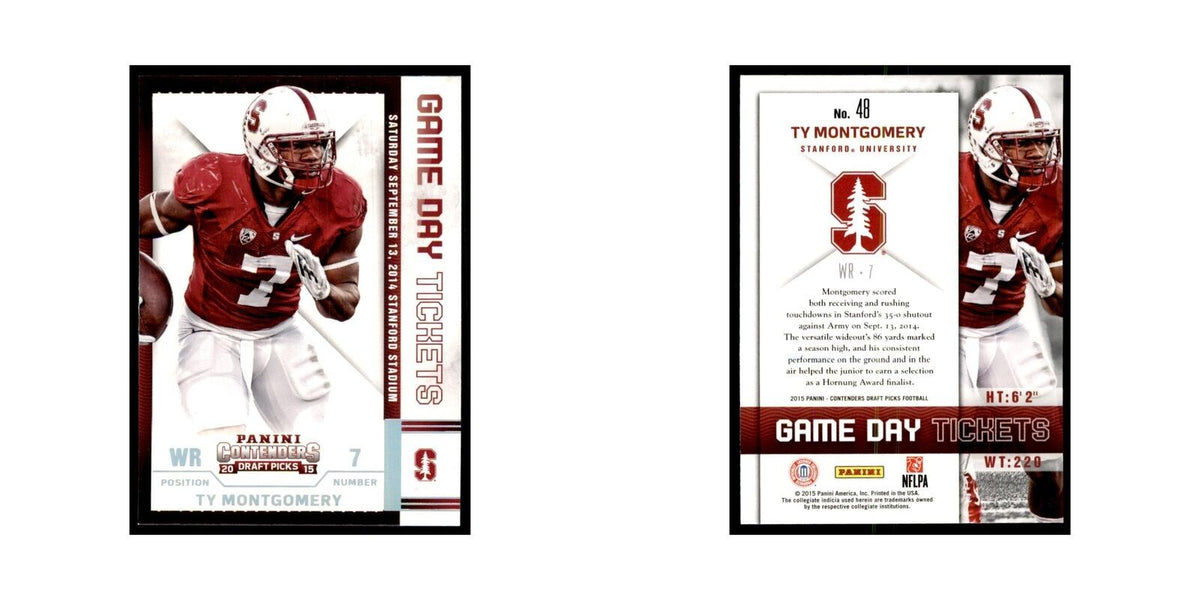 Ty Montgomery 2015 Panini Contenders Draft Picks #48 Football Cards NM