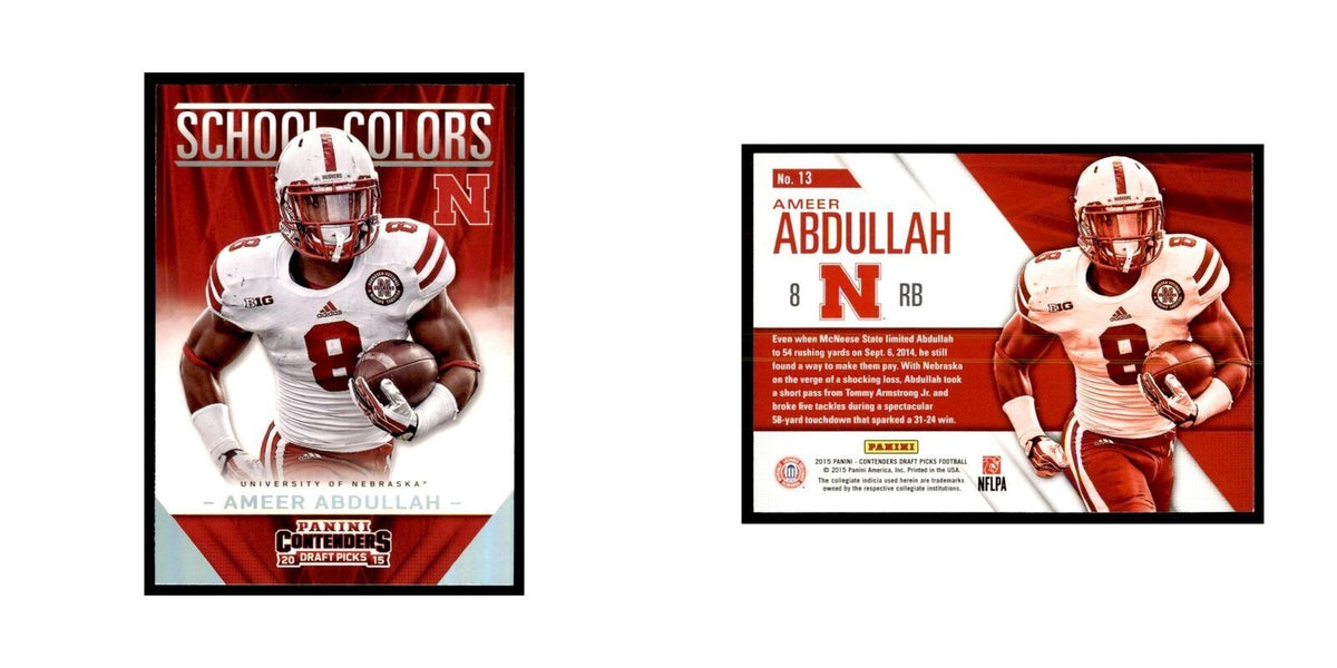 Ameer Abdullah 2015 Panini Contenders Draft Picks #13 Football Cards NM