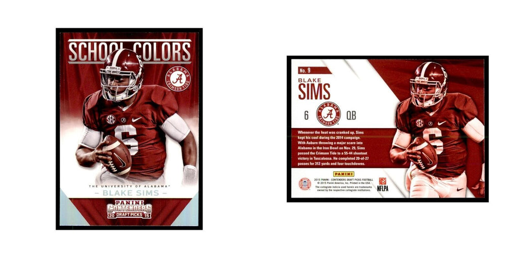 Blake Sims 2015 Panini Contenders Draft Picks #9 Football Cards Football Card NM