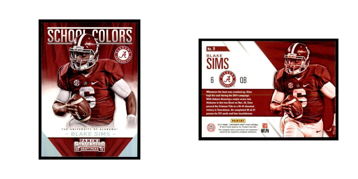 Blake Sims 2015 Panini Contenders Draft Picks #9 Football Cards Football Card NM