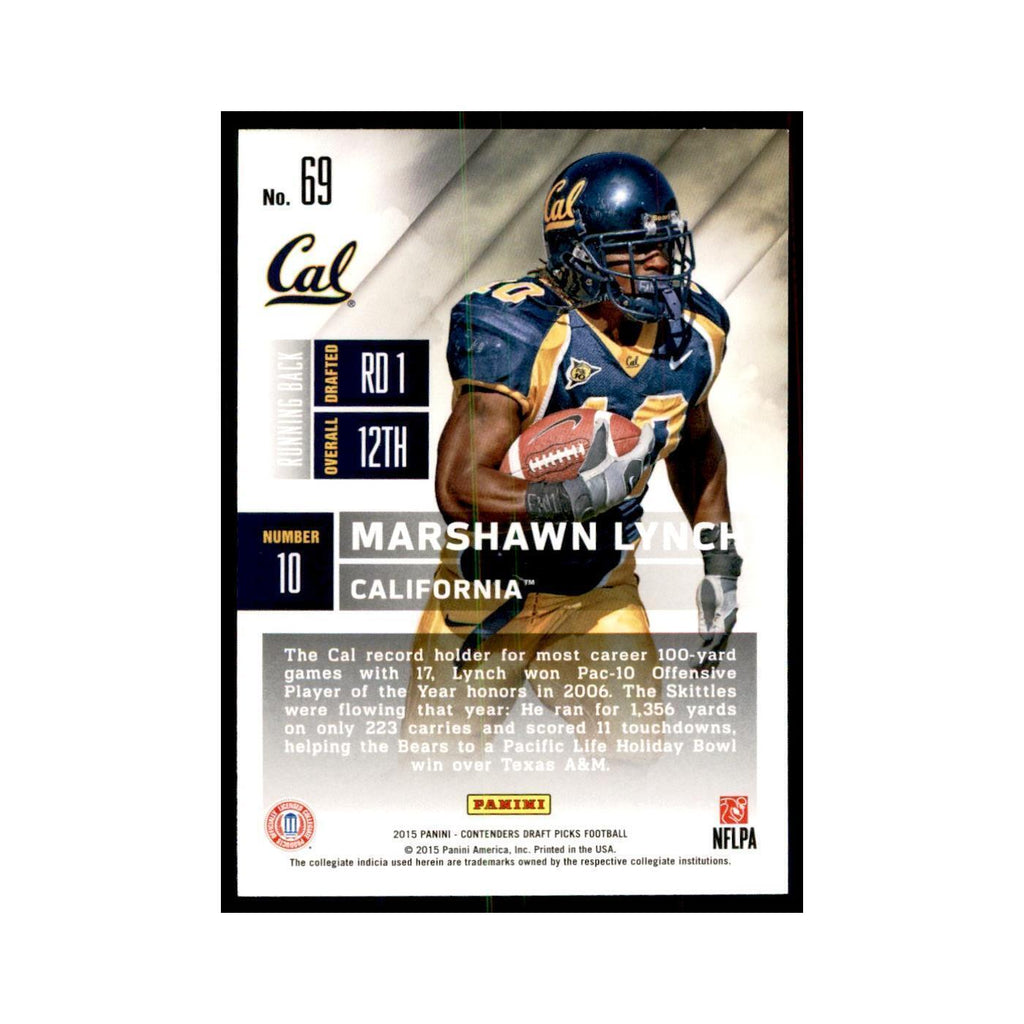 Marshawn Lynch 2015 Panini Contenders Draft Picks #69 Football Cards NM