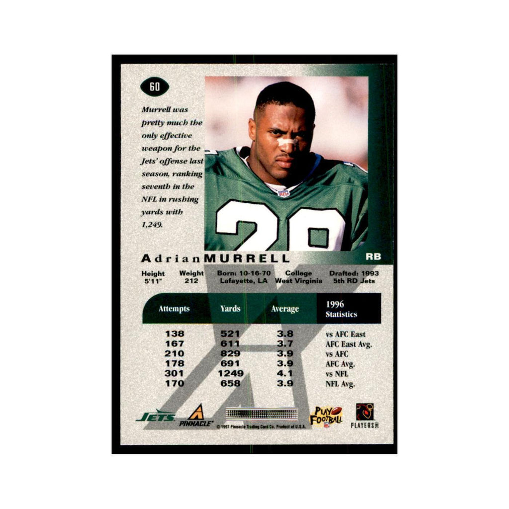 Adrian Murrell 1997 Pinnacle X-Press #60 Football Cards Football Card NM