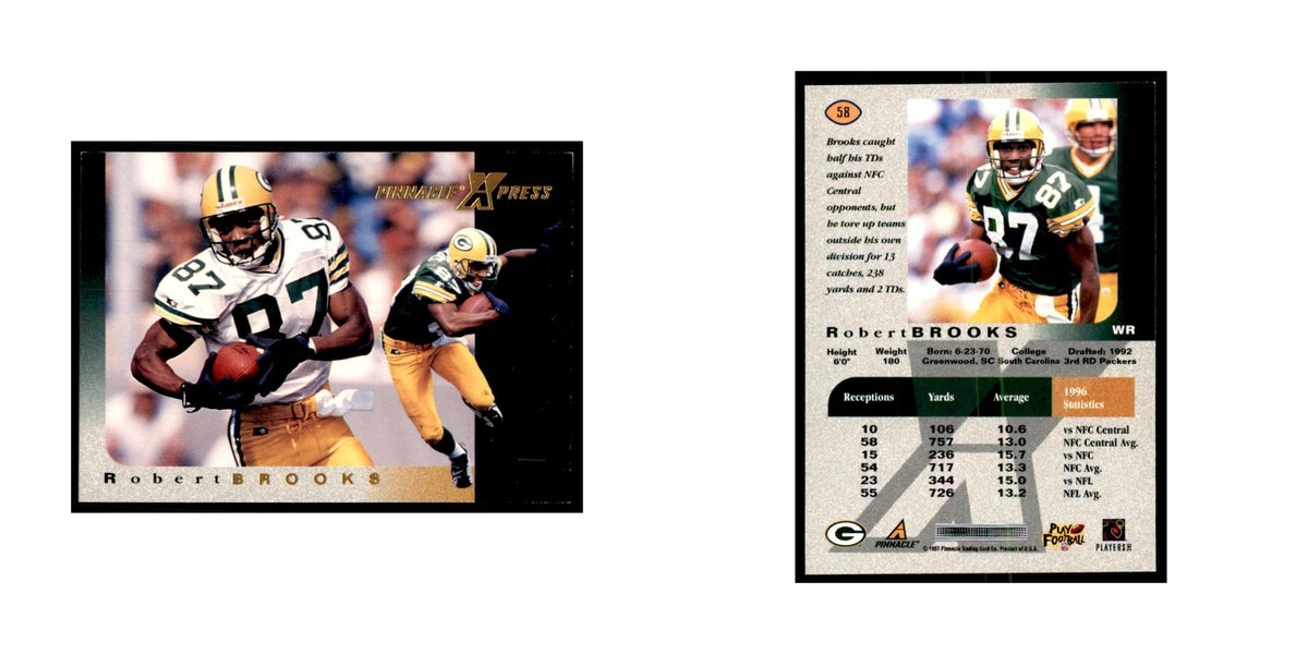 Robert Brooks 1997 Pinnacle X-Press #58 Football Cards Football Card NM