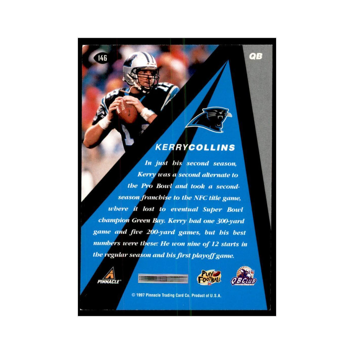 Kerry Collins 1997 Pinnacle X-Press #146 Football Card NM