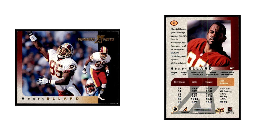 Henry Ellard 1997 Pinnacle X-Press #21 Football Cards Football Card NM