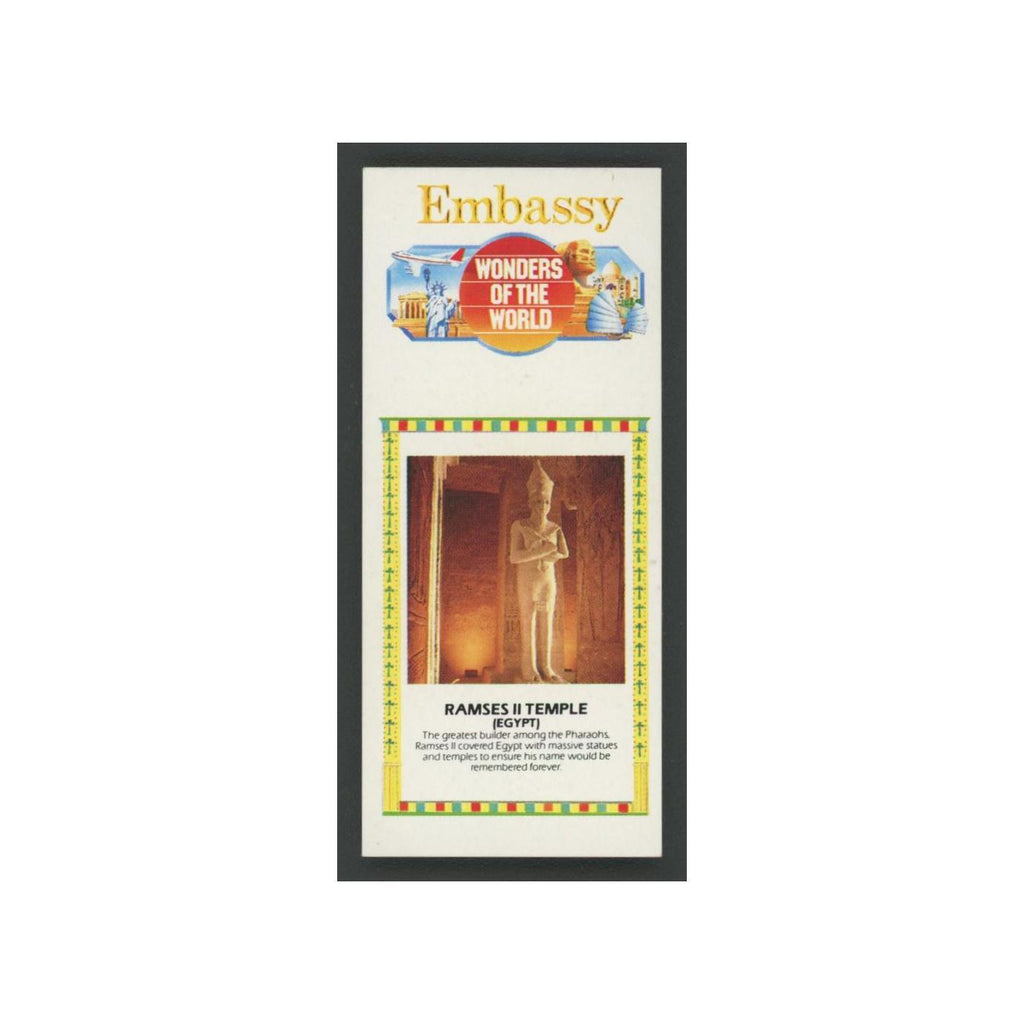 Ramses II Temple 1986 Embassy Wonders of the World EX