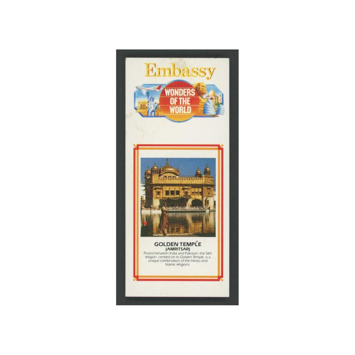Golden Temple 1986 Embassy Wonders of the World EX