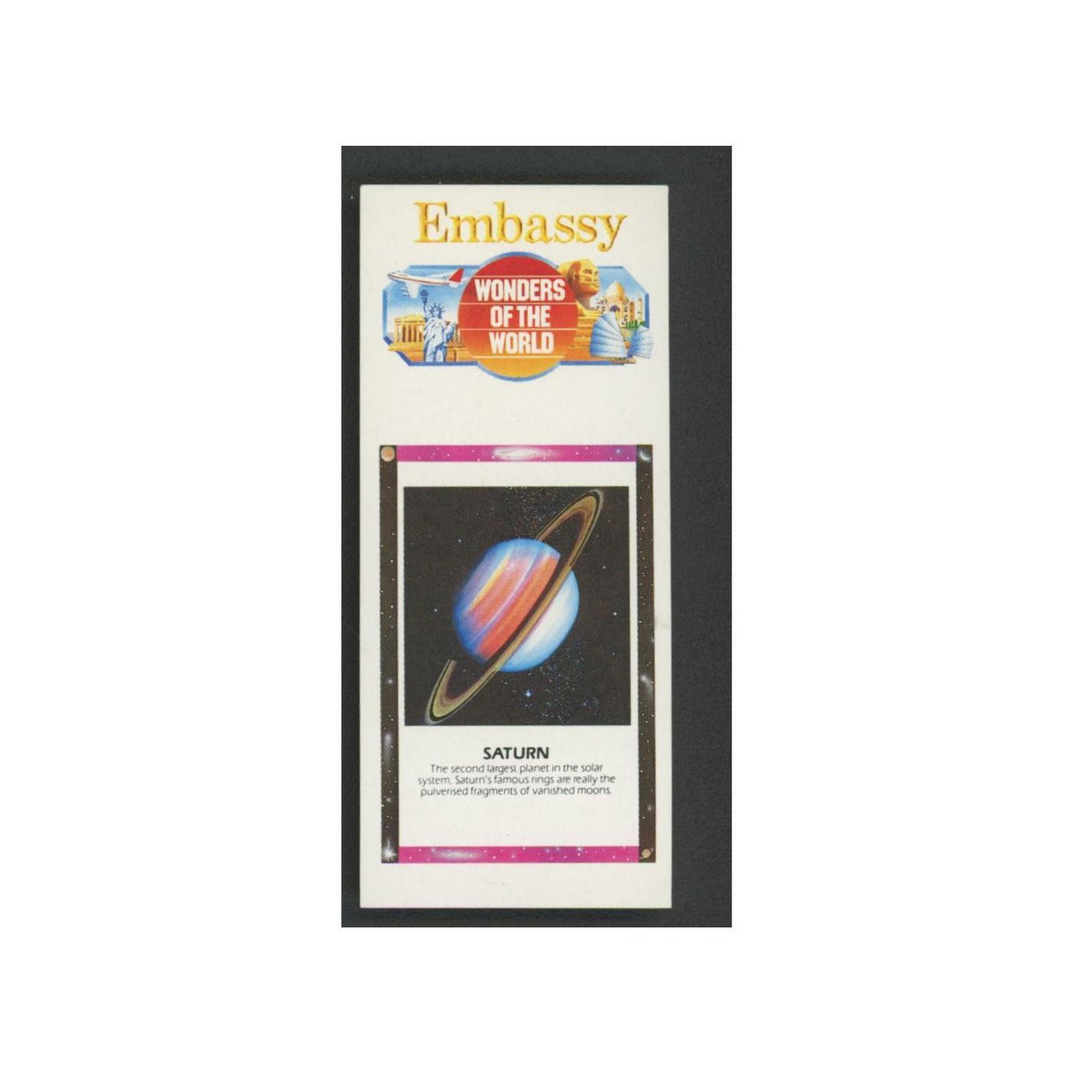 Saturn 1986 Embassy Wonders of the World EX