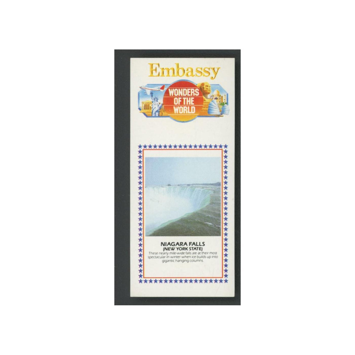 Niagara Falls 1986 Embassy Wonders of the World EX