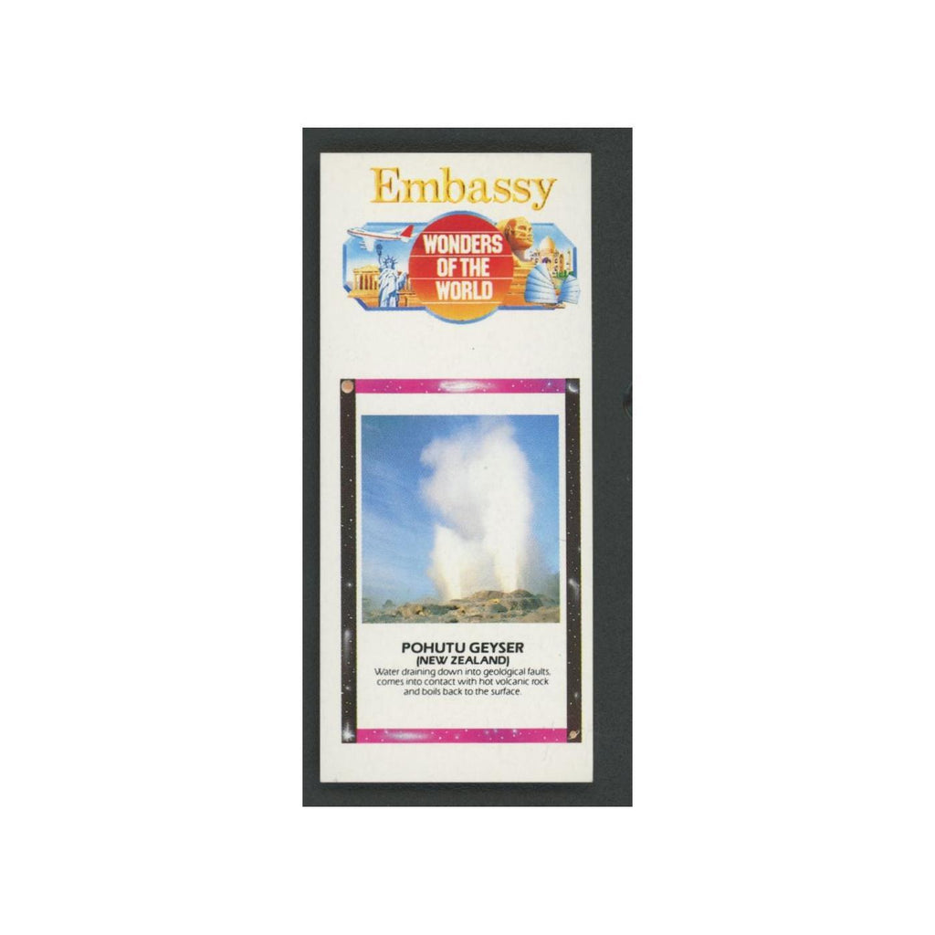 Pohuto Geyser 1986 Embassy Wonders of the World EX