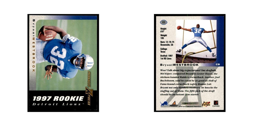 Bryant Westbrook Rookie 1997 Pinnacle X-Press #133 Football Cards NM