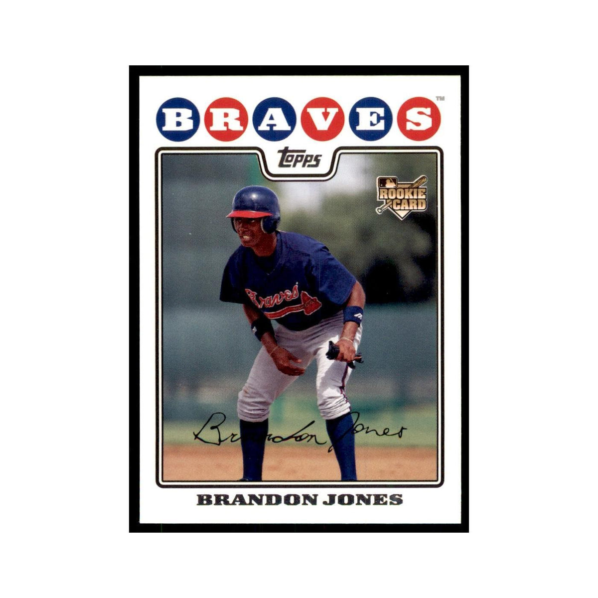 Brandon Jones 2008 Topps #126 Baseball Cards Baseball Card NM