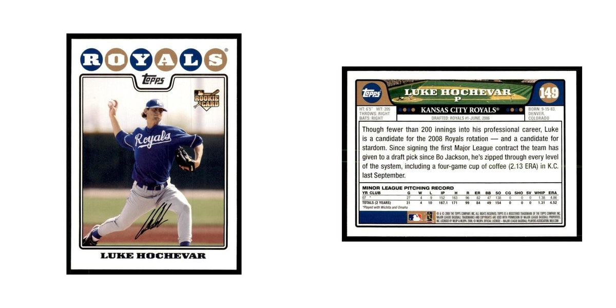 Luke Hochevar 2008 Topps #149 Baseball Cards Baseball Card NM