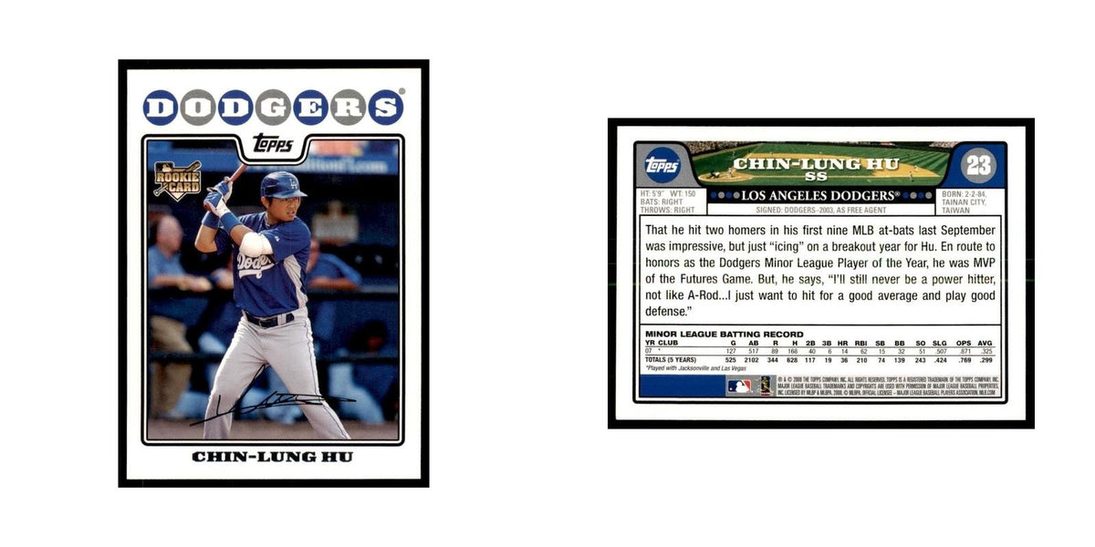 Chin-Lung Hu 2008 Topps #23 Baseball Cards Baseball Card NM
