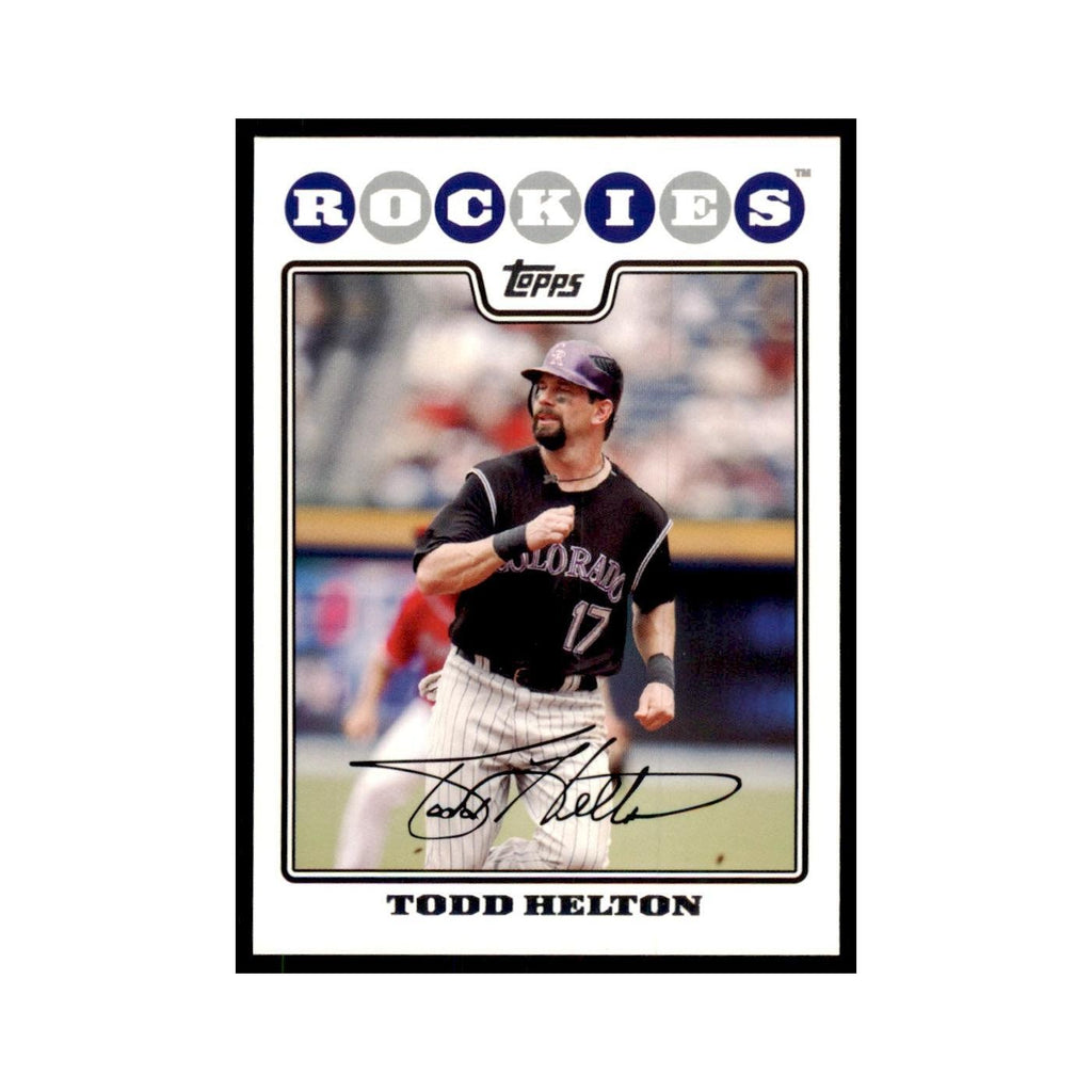 Todd Helton 2008 Topps #195 Baseball Cards Baseball Card NM