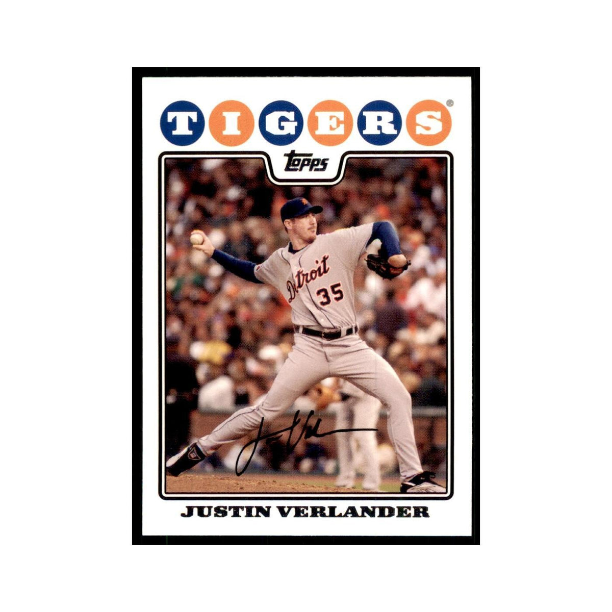 Justin Verlander 2008 Topps #510 Baseball Cards Baseball Card NM
