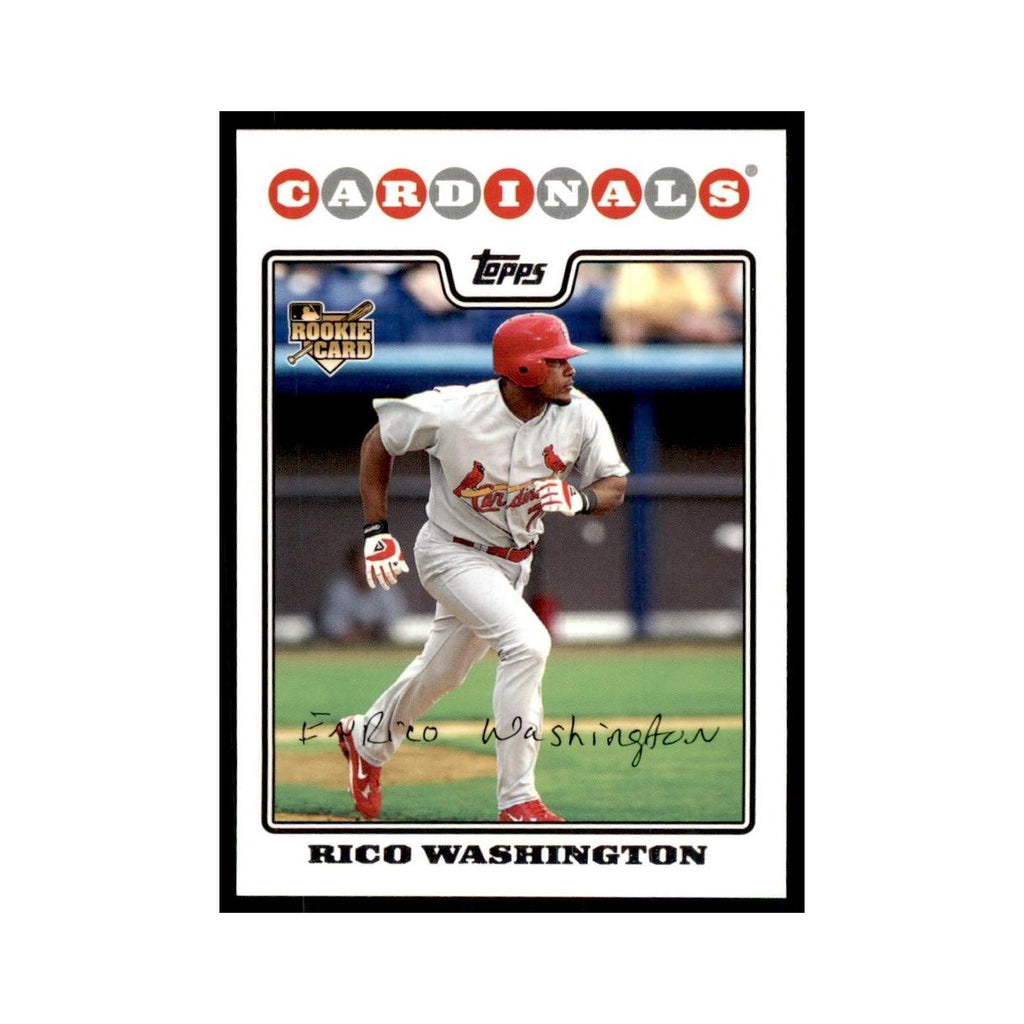 Rico Washington 2008 Topps #591 Baseball Cards Baseball Card NM