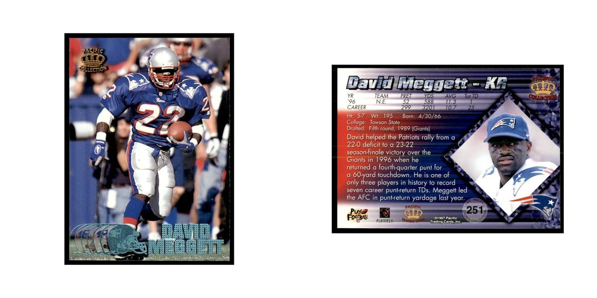 Dave Meggett 1997 Pacific #251 Football Cards Football Card NM