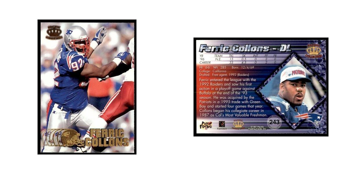 Ferric Collons 1997 Pacific #243 Football Cards Football Card NM