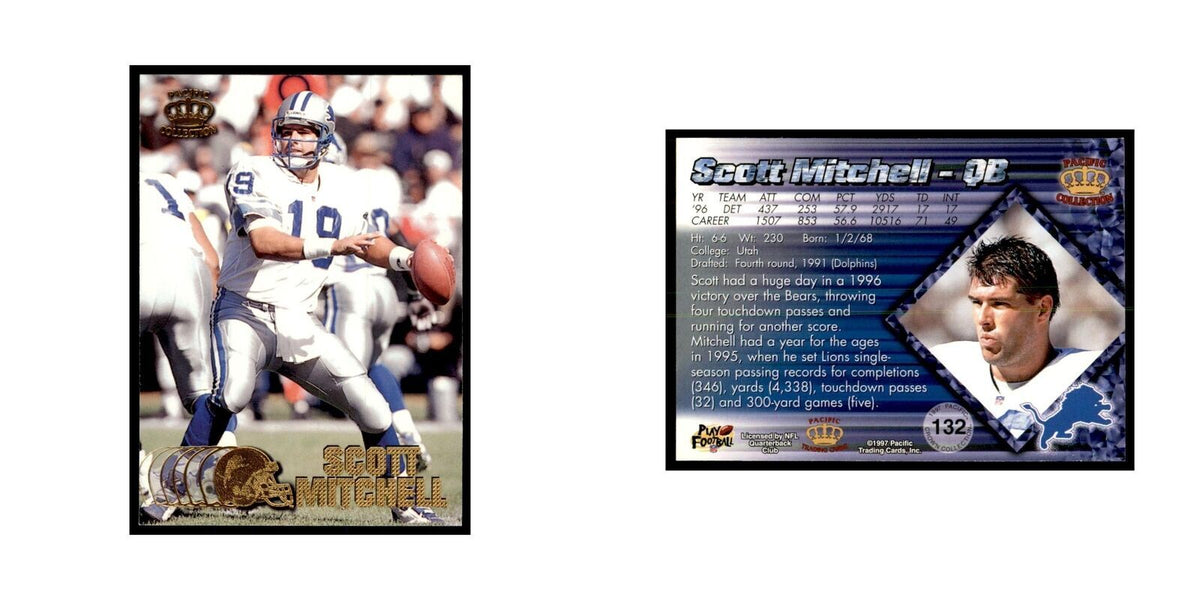 Scott Mitchell 1997 Pacific #132 Football Cards Football Card NM