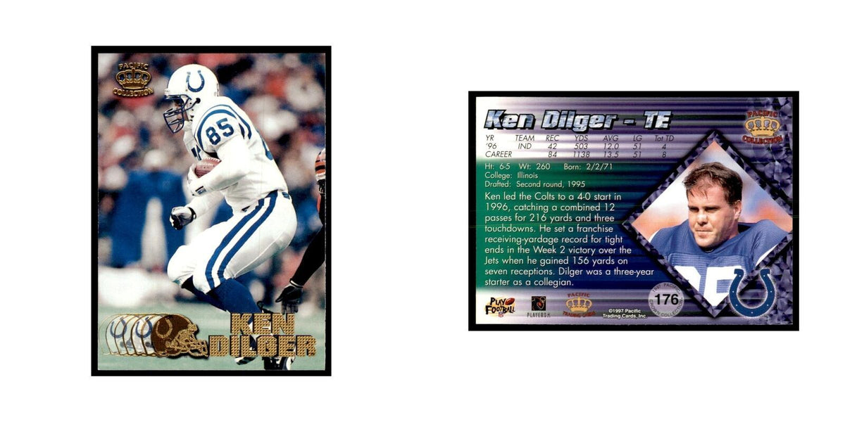 Ken Dilger 1997 Pacific #176 Football Cards Football Card NM