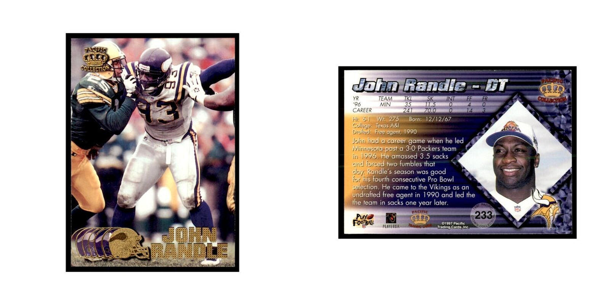 John Randle 1997 Pacific #233 Football Cards Football Card NM