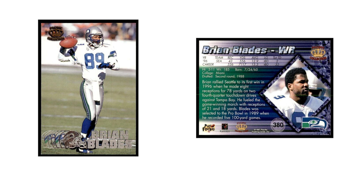 Brian Blades 1997 Pacific #380 Football Cards Football Card NM