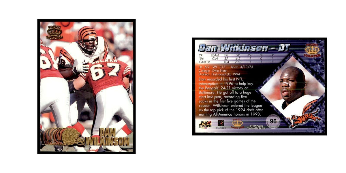 Dan Wilkinson 1997 Pacific #96 Football Cards Football Card NM