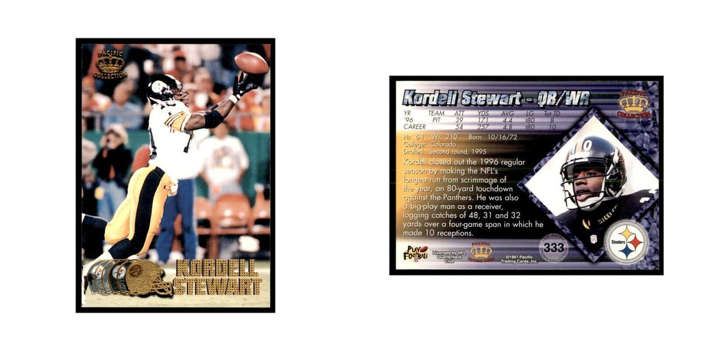 Kordell Stewart 1997 Pacific #333 Football Cards Football Card NM