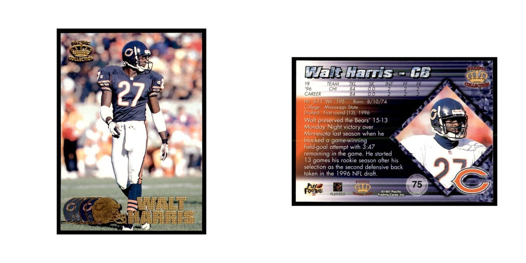 Walt Harris 1997 Pacific #75 Football Cards Football Card NM