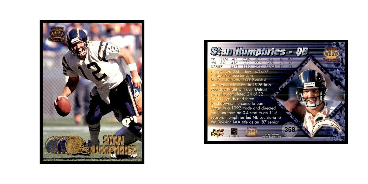 Stan Humphries 1997 Pacific #358 Card NM