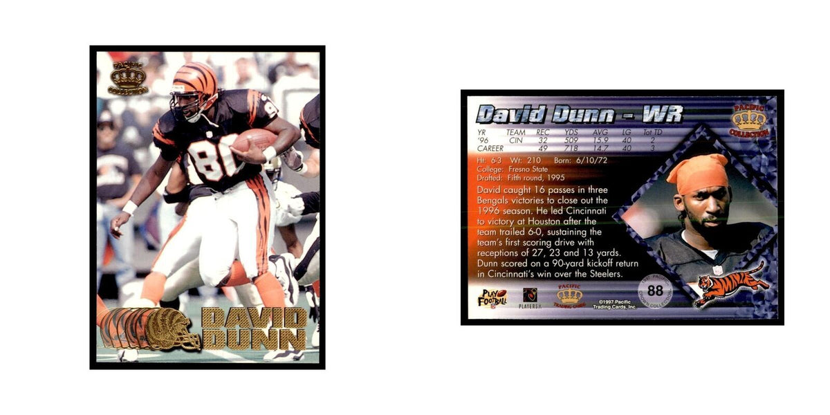 David Dunn 1997 Pacific #88 Football Cards Football Card NM